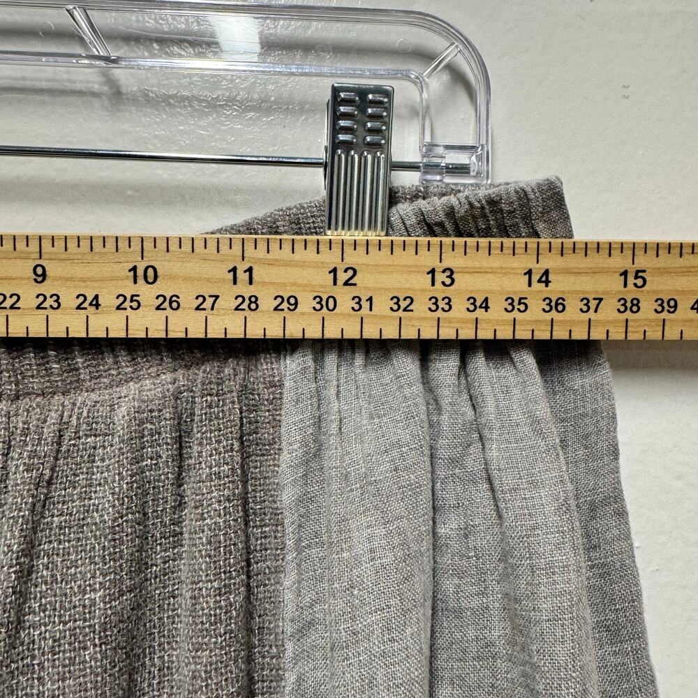 Meo Meli Italy Linen Cotton Lagenlook Balloon Pants Sz M/L Gray Elastic Waist - Picture 9 of 14